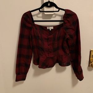 By the way plain peplum top